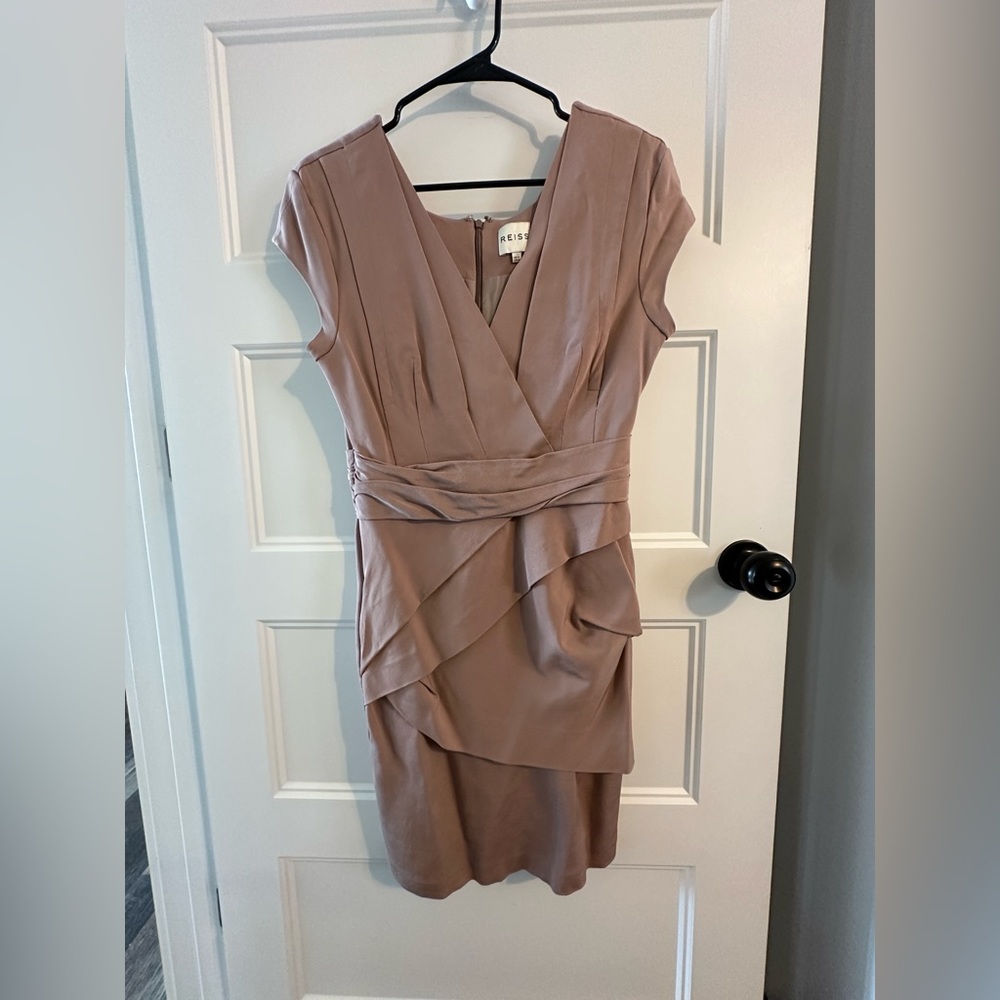 Reiss Dusty Pink Bandage Dress